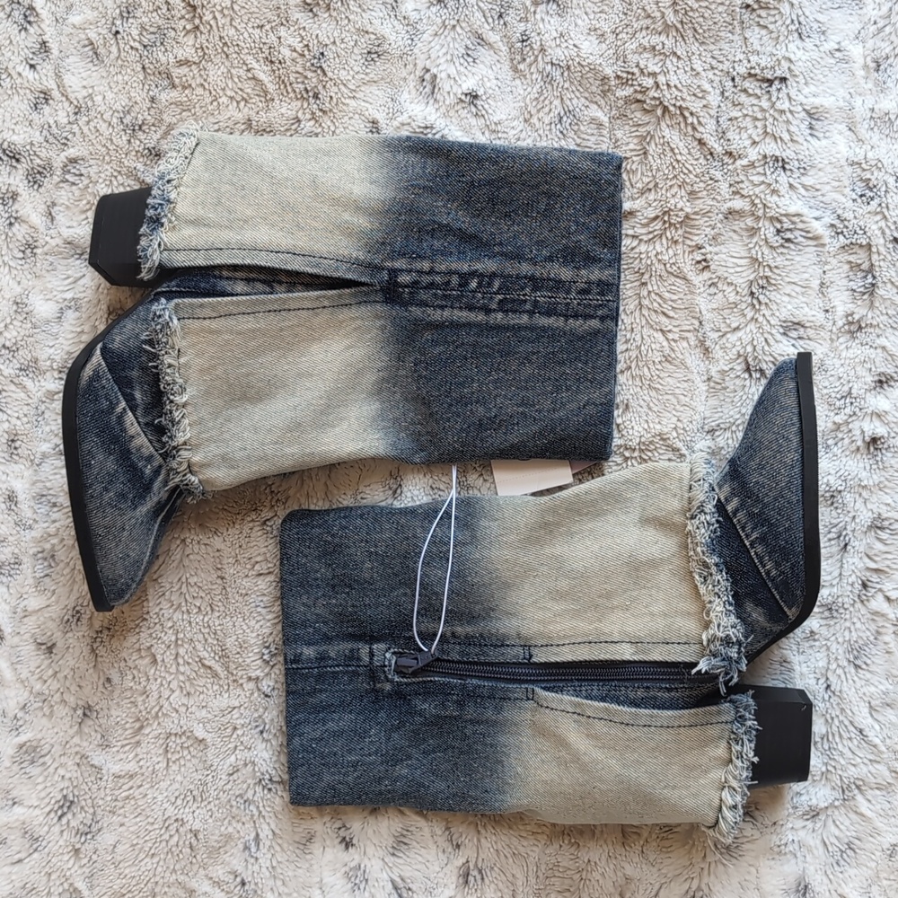Wild Fable Calista Denim Foldover Booties - Picture 5 of 5